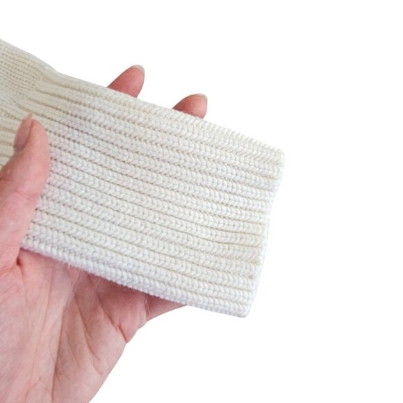 525 America White Knit Long Sleeve Sweater With Pink Love Sz M - Picture 3 of 8